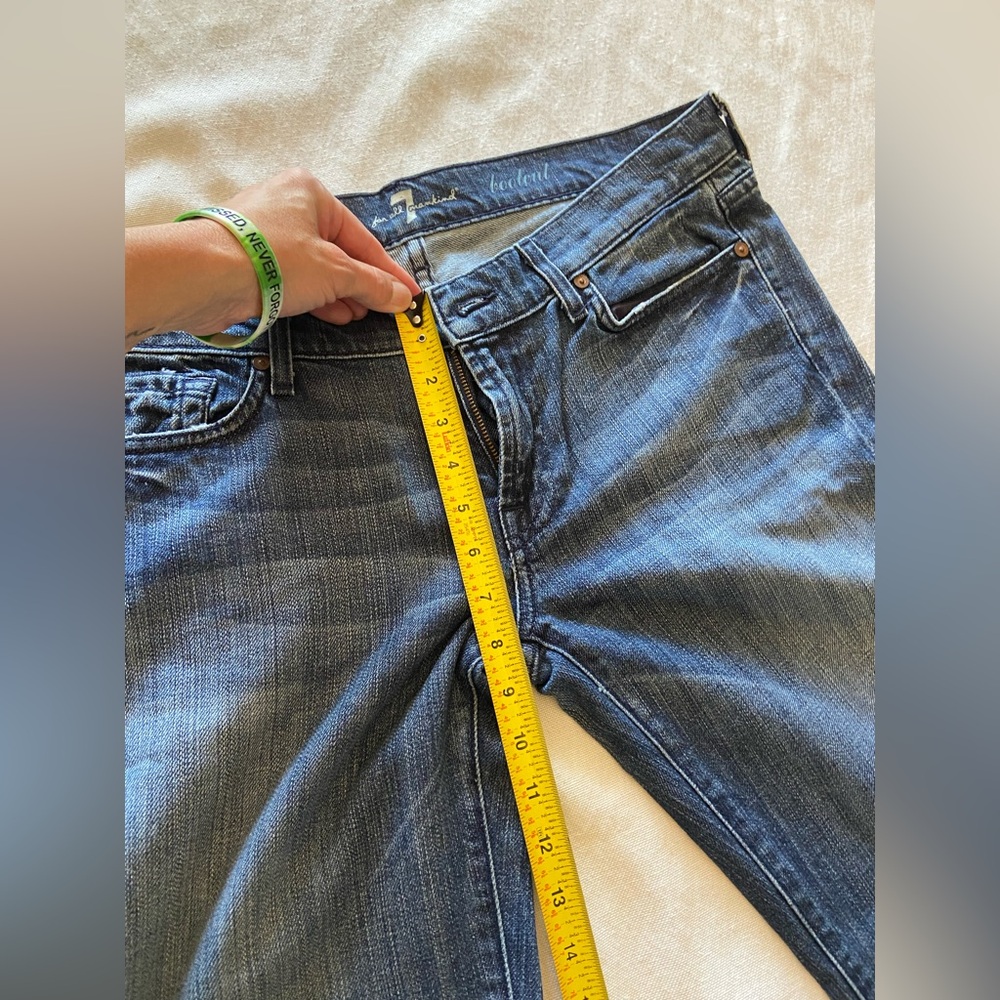🟠 WOMENS 7 FOR ALL MANKIND RHINESTONE SPARKLE POCKET - WORN TWICE 🟠 - Picture 7 of 10